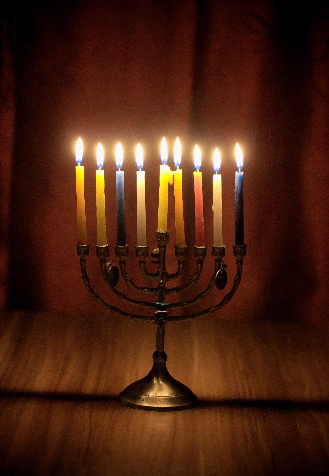 Menorah at full light