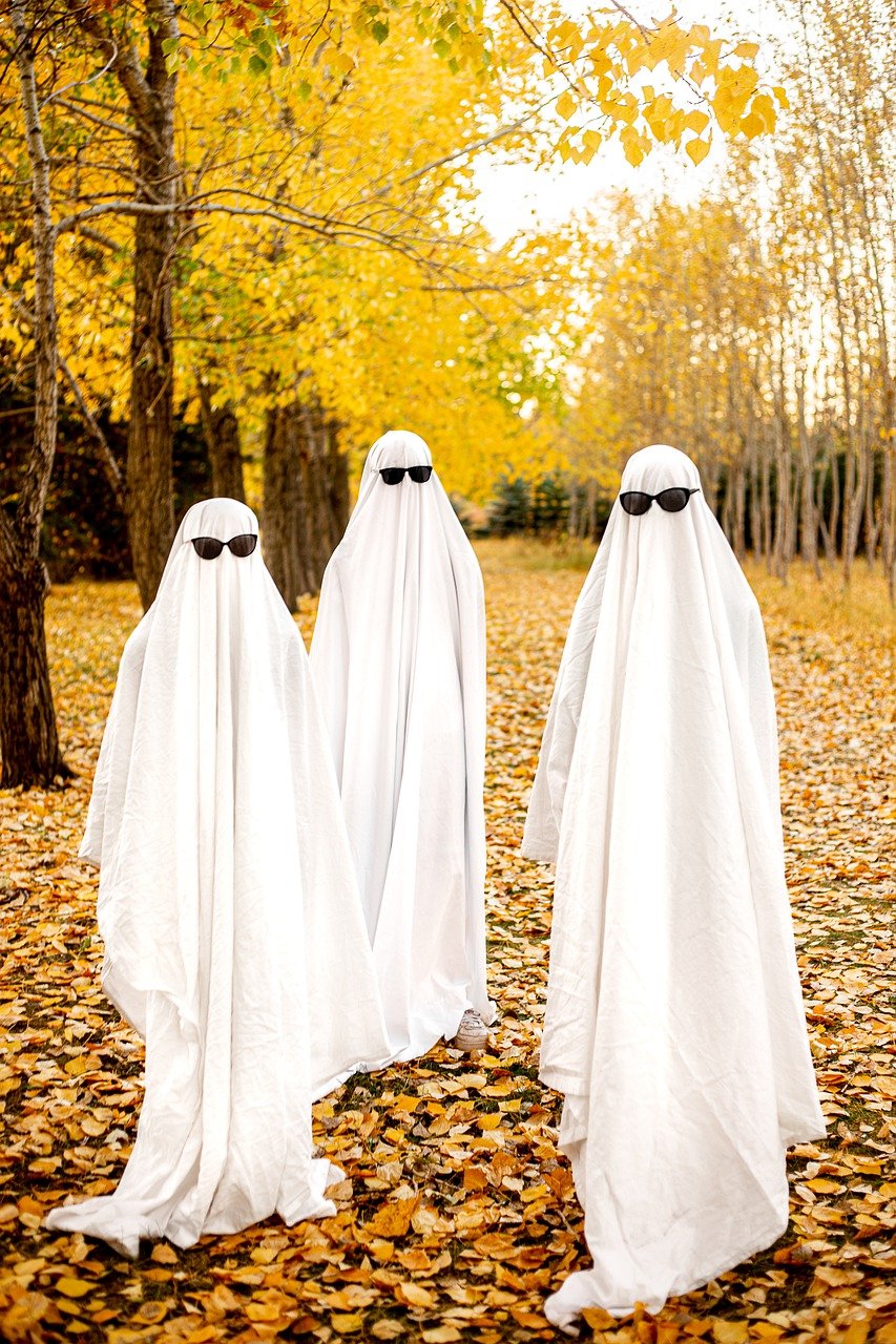 Three Sheet Ghosts with Sunglasses